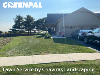 Backyard Mowing in Oswego, 60543, Lawn Work by Chaviras Landscaping, work completed in Nov , 2025