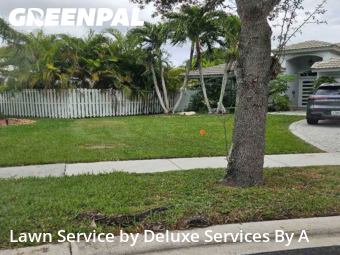 Lawn Carein Sunrise,33351,Lawn Cutting by Deluxe Services By A, work completed in Dec , 2025