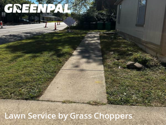 Lawn Care Servicein Denton,76201,Yard Cutting by Grass Choppers , work completed in Jan , 2026
