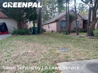Lawn Maintenancein The Woodlands,77382,Lawn Mowing by J.A Lawn Service, work completed in Oct , 2025