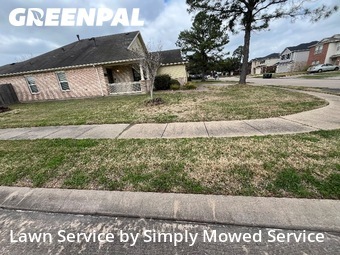 Lawn mowed in Pearland, 77581