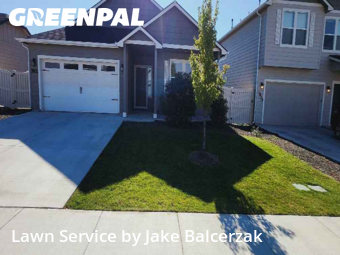 Lawn Management in Caldwell, 83605, Front Yard Mowing by Jake Balcerzak, work completed in Dec , 2025