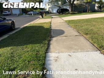 Front Yard Mowing in Glendale Heights, 60139, Lawn Work by Fatherandsonhandyman, work completed in Nov , 2025