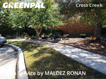 Yard Cuttingin Plano,75025,Lawn Cutting by MALDEZ RONAN, work completed in Dec , 2025