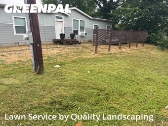 Completed mowing work
