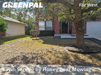 Grass Cuttingin San Antonio,78254,Lawn Mow by Honey Bear Mowing, work completed in Dec , 2025