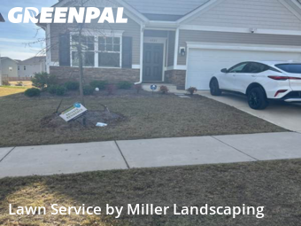 Grass Cutin Charlotte,28215,Lawn Care by Miller Landscaping, work completed in Dec , 2025
