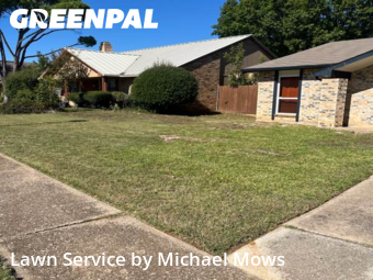 Grass Cuttingin Flower Mound,75028,Lawn Maintenance by Michael Mows, work completed in Dec , 2025