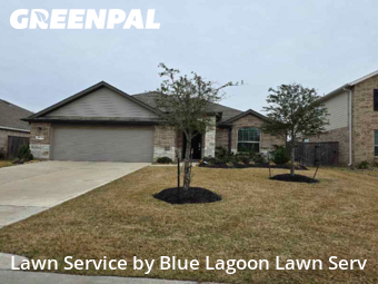 Lawn Servicein Katy,77493,Lawn Cutting by Blue Lagoon Lawn Serv, work completed in Feb , 2026
