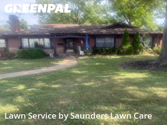 Grass Cutin Brentwood,63144,Lawn Mowing Service by Saunders Lawn Care, work completed in Nov , 2025