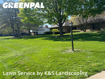 Front Yard Mowing in Homer Glen, 60491, Yard Mowing by K&S Landscaping, work completed in Nov , 2025