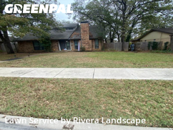 Grass Cutin Lewisville,75067,Lawn Cutting by Rivera Landscape , work completed in Dec , 2025