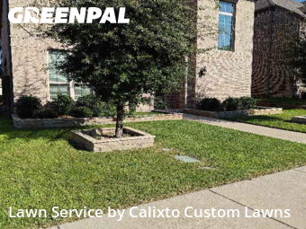 Grass Cutin Irving,75038,Lawn Cutting by Calixto Custom Lawns, work completed in Dec , 2025