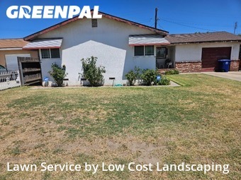 Lawn mowing work completed in Sanger, CA