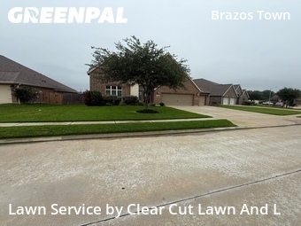 Grass Cutin Rosenberg,77471,Lawn Mowing by Clear Cut Lawn And L, work completed in Jul , 2026