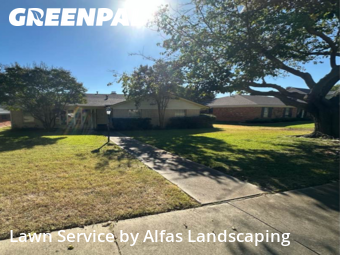 Lawn Maintenancein Plano,75093,Yard Mowing by Alfas Landscaping, work completed in Oct , 2025