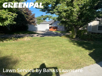 Front Yard Mowing in Meridian, 83642, Garden Trimming by Banks Lawncare, work completed in Nov , 2025
