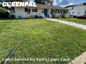 Front Yard Mowing in Willow Grove, 19090, Yard Upkeep by Ken’s Lawn Care, work completed in Nov , 2025