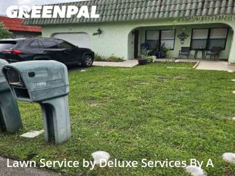 Yard Maintenance in Tamarac, 33321, Front Yard Mowing by Deluxe Services By A, work completed in Nov , 2025