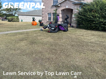 Yard Care Services in Cedar Hill, 75104, Front Yard Mowing by Top Lawn Carr, work completed in Nov , 2025