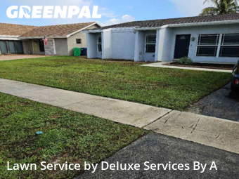 Lawn Carein Sunrise,33323,Lawn Mowing Service by Deluxe Services By A, work completed in Dec , 2025