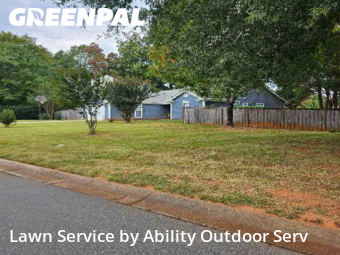 Lawn Cuttingin Huntersville,28078,Lawn Service by Ability Outdoor Serv, work completed in Dec , 2025