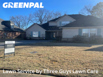Grass Cutting in Olive Branch, 38654, Yard Maintenance by Three Guys Lawn Care, work completed in Dec , 2025