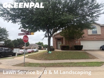 Yard Mowingin Flower Mound,75028,Lawn Mow by B & M Landscaping, work completed in Jun , 2026