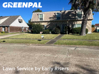 Garden Trimming in Terrytown, 70056, Front Yard Mowing by Early Risers, work completed in Dec , 2025