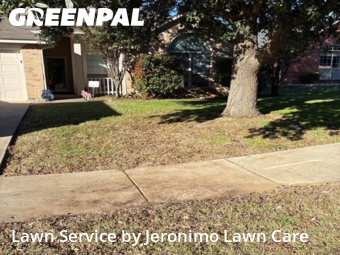 Lawn Mowing Servicein Burleson,76028,Lawn Maintenance by Jeronimo Lawn Care , work completed in Jan , 2026
