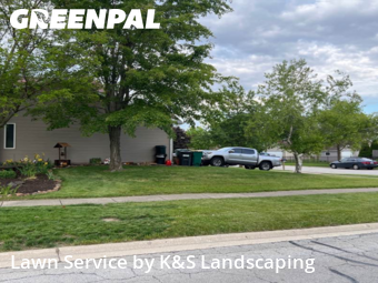 Front Yard Mowing in Manhattan, 60442, Yard Management by K&S Landscaping, work completed in Nov , 2025