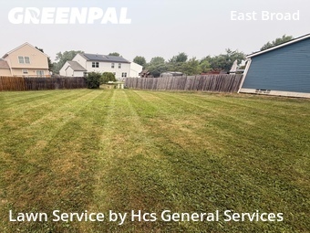 Completed mowing work