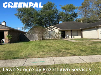 Grass Cutin Pearland,77584,Yard Mowing by Prizel Lawn Services, work completed in Nov , 2025