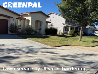 Lawn Mowin Lancaster,93535,Lawn Cutting by Olivares Gardening , work completed in Dec , 2025