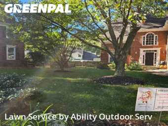 Yard Cuttingin Huntersville,28078,Lawn Mowing by Ability Outdoor Serv, work completed in Dec , 2025