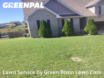 Lawn Care Servicein Clarksville,37042,Lawn Mow by Green Bison Lawn Care, work completed in Oct , 2025