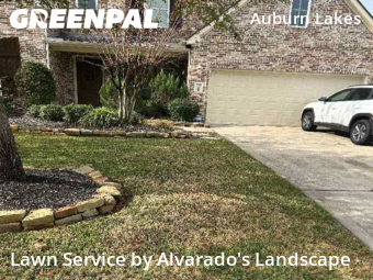 Lawn Maintenancein Spring,77389,Grass Cut by Alvarado's Landscape, work completed in Feb , 2026