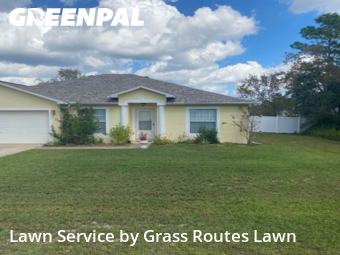 Front Yard Mowing in Ocala, 34472, Yard Work by Grass Routes Lawn , work completed in Oct , 2025