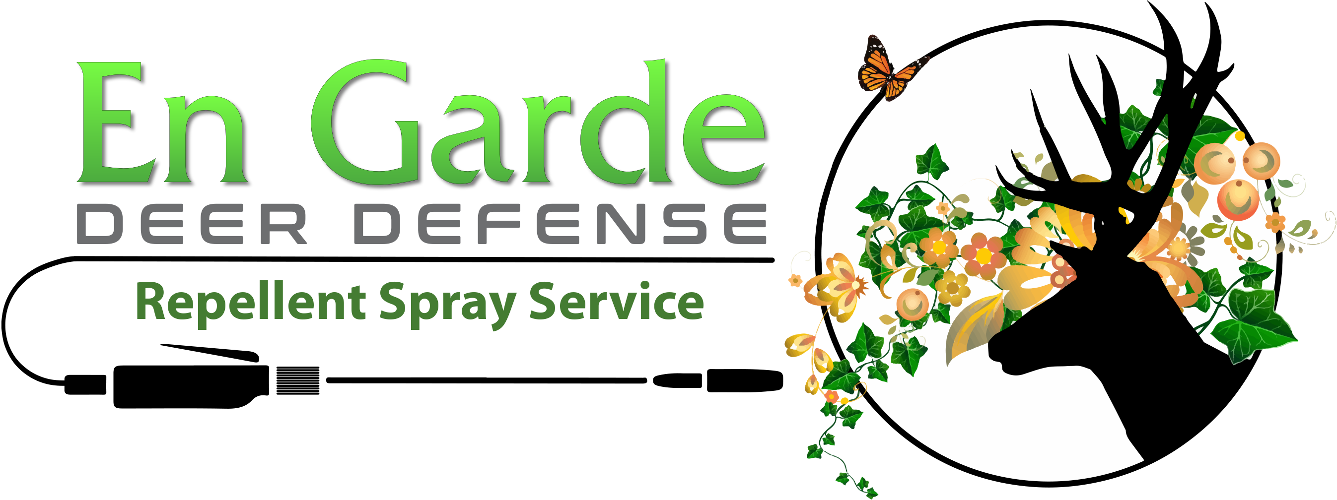 En Garde Deer Defense natural deer repellent spray protecting a garden