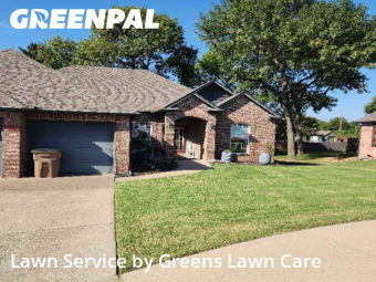 Front Yard Mowing in Bixby, 74008, Yard Work by Greens Lawn Care, work completed in Nov , 2025