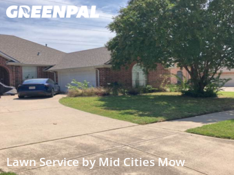 Lawn Care Servicein North Richland Hills,76182,Grass Cut by Mid Cities Mow, work completed in Dec , 2025