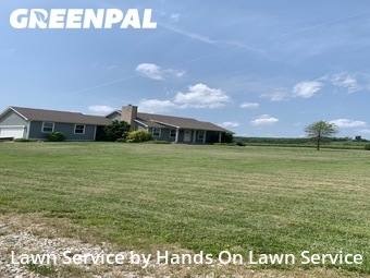 Lawn Cuttingin Lawrence,66047,Yard Mowing by Hands On Lawn Service, work completed in Dec , 2025
