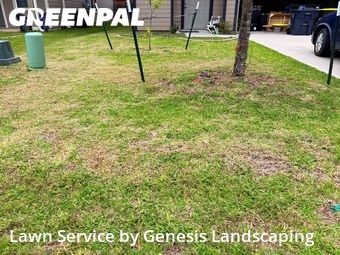 Grass Cutin Conroe,77301,Lawn Maintenance by Genesis Landscaping, work completed in Jun , 2026