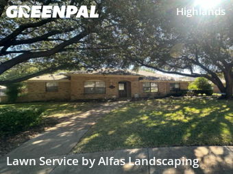 Front Yard Mowing in Carrollton, 75007, Lawn Services by Alfas Landscaping, work completed in Oct , 2025