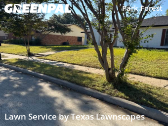 Yard Mowingin Plano,75023,Yard Cutting by Texas Lawnscapes, work completed in Nov , 2025