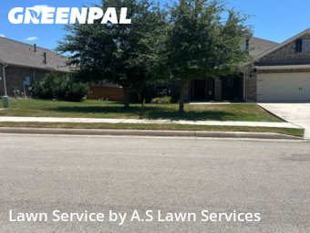 Grass Cuttingin Cibolo,78108,Lawn Maintenance by A.S Lawn Services, work completed in Nov , 2025