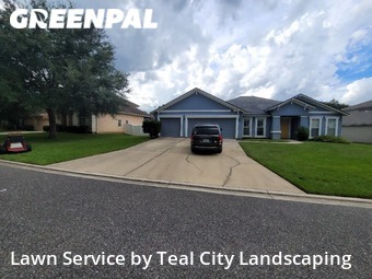 Backyard Mowing in Oakleaf Plantation, 32065, Lawn Care by Teal City Landscape , work completed in Nov , 2025