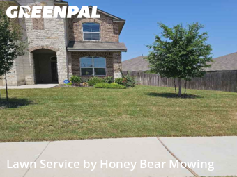 Lawn Cuttingin Cibolo,78108,Lawn Cutting by Honey Bear Mowing, work completed in Dec , 2025