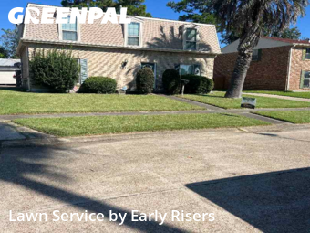Mowing Services in Terrytown, 70056, Front Yard Mowing by Early Risers, work completed in Nov , 2025