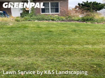 Front Yard Mowing in Manhattan, 60442, Yard Services by K&S Landscaping, work completed in Nov , 2025